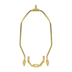Light Duty Harp For Table And Floor Lamps - 10 Inches In Brass Finish