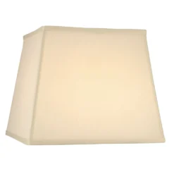 Cream Silk Square Lamp Shade With Spider Assembly