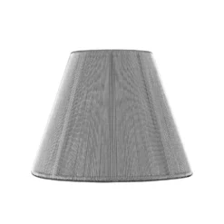 Clip-On Empire Silver Lamp Shade
