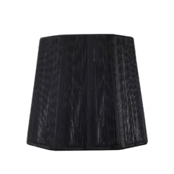Clip-On Hexagon Black Lamp Shade