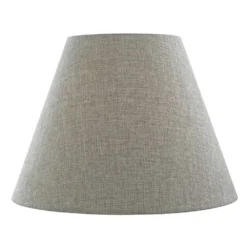Charcoal Empire Fabric Lamp Shade With Spider Assembly