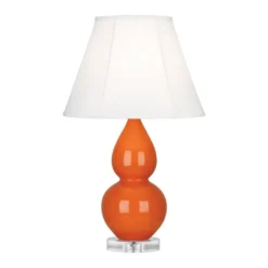 22-Inch Double Gourd Table Lamp In Pumpkin By Robert Abbey