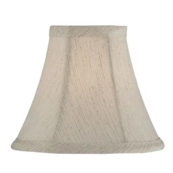 Off White Bell Lamp Shade With Clip-On Assembly