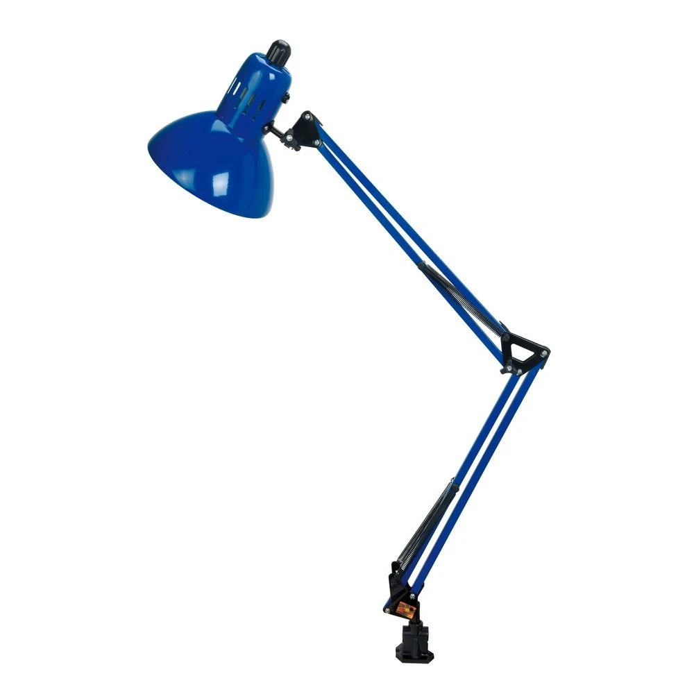 Lite Source Swing Arm Blue Swing Arm Lamp 2 Lite Source Swing Arm Blue Swing Arm Lamp - Image 2