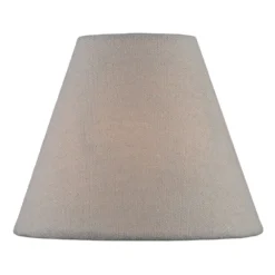 Cream Coolie Lamp Shade With Clip-on Assembly