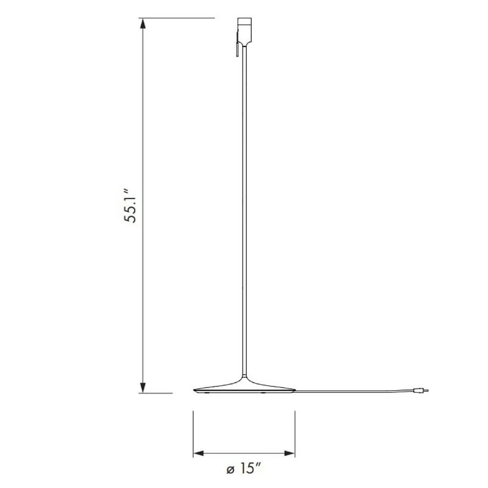 Umage Black Floor Lamp With White Abstract Feather Shade 4 Umage Black Floor Lamp With White Abstract Feather Shade - Image 4