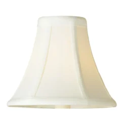 Frosted Ivory Bell Lamp Shade With Uno Assembly