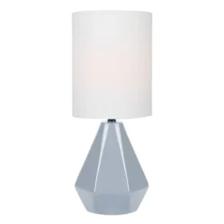 Lite Source Mason Grey Table Lamp With Cylindrical Shade