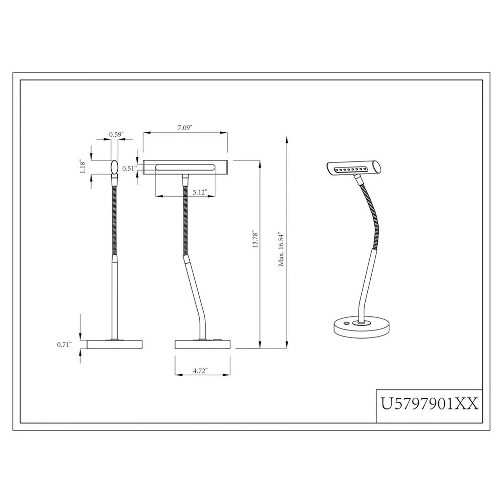 Curtis Antique Brass LED Desk Lamp By Arnsberg 3 Curtis Antique Brass LED Desk Lamp By Arnsberg - Image 3