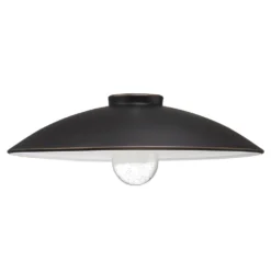 Oil Rubbed Bronze W/ Gold Highlights ,glass Bowl / Dome Lamp Shade