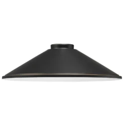 Oil Rubbed Bronze With Matte Gold Coolie Lamp Shade