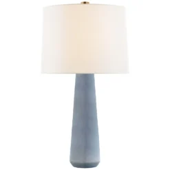 Barbara Barry Athens Lamp In Polar Blue Crackle By Visual Comfort Signature