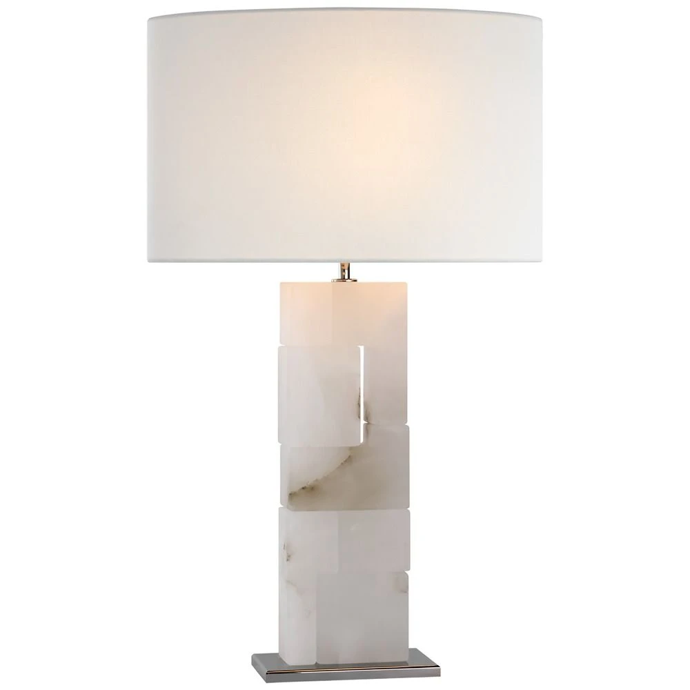 Ian K. Fowler Ashlar Large Table Lamp In Nickel By Visual Comfort Signature 1 Ian K. Fowler Ashlar Large Table Lamp In Nickel By Visual Comfort Signature