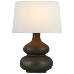 Chapman & Myers Lismore Lamp In Black Metallic By Visual Comfort Signature