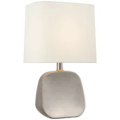 Aerin Almette Medium Table Lamp In Silver Leaf By Visual Comfort Signature