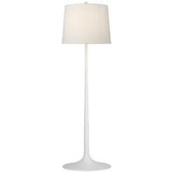 Barbara Barry Oscar Sculpted Floor Lamp In White By Visual Comfort Signature