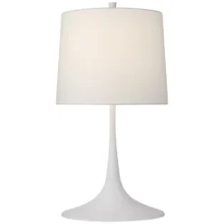 Barbara Barry Oscar Sculpted Table Lamp In White By Visual Comfort Signature