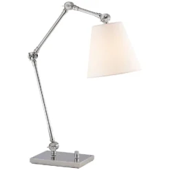 Suzanne Kasler Graves Task Lamp In Polished Nickel By Visual Comfort Signature