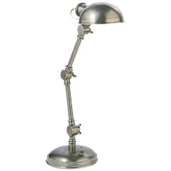 E.F. Chapman The Pixie Desk Lamp In Antique Nickel By Visual Comfort Signature