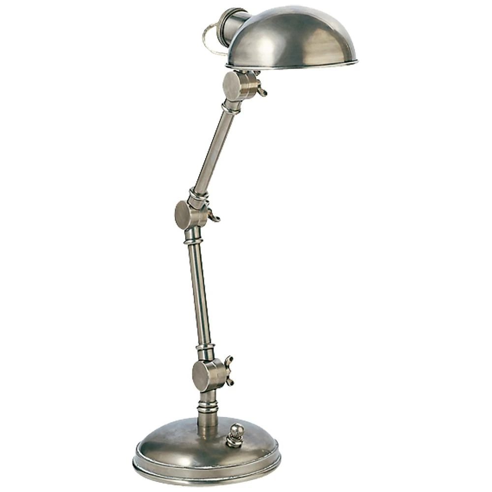 E.F. Chapman The Pixie Desk Lamp In Antique Nickel By Visual Comfort Signature 1 E.F. Chapman The Pixie Desk Lamp In Antique Nickel By Visual Comfort Signature