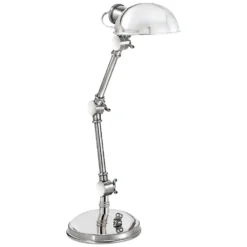 E.F. Chapman The Pixie Desk Lamp In Polished Nickel By Visual Comfort Signature
