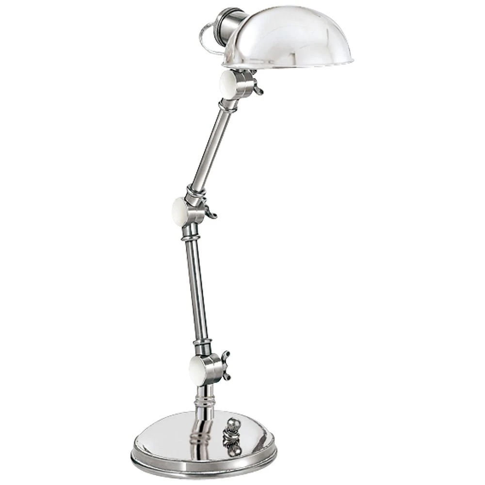 E.F. Chapman The Pixie Desk Lamp In Polished Nickel By Visual Comfort Signature 1 E.F. Chapman The Pixie Desk Lamp In Polished Nickel By Visual Comfort Signature