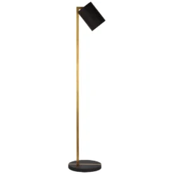 Ian K. Fowler Anthony Floor Lamp In Black & Brass By Visual Comfort Signature