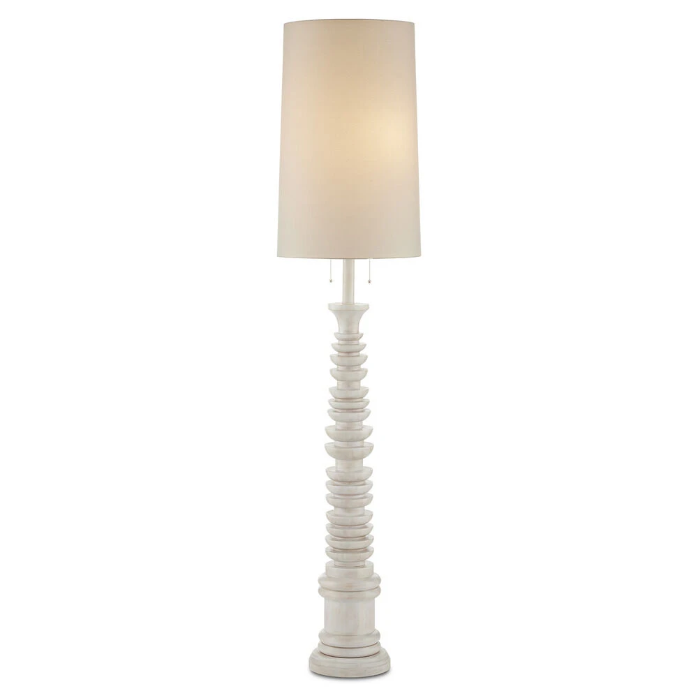 Malayan 80-Inch White Floor Lamp By Currey & Company 1 Malayan 80-Inch White Floor Lamp By Currey & Company