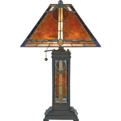 San Gabriel Table Lamp In Valiant Bronze By Quoizel Lighting