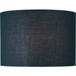 Black Drum Lamp Shade With Spider Assembly