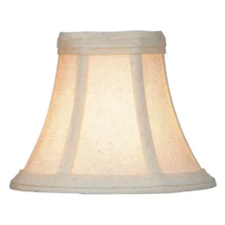 Beige Bell Lamp Shade With Clip-On Assembly