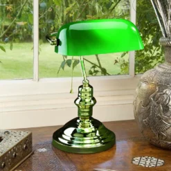 Lite Source Lighting Banker Polished Brass Piano / Banker Lamp