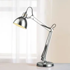 Modern Swing Arm Lamp In Chrome Finish
