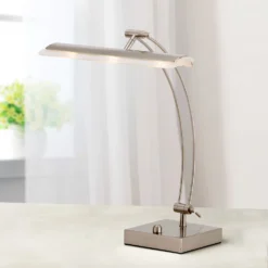 Adesso Home Lighting Esquire Satin Steel LED Desk Lamp