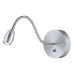 Adjustable Gooseneck LED Wall Lamp Light In Aluminum Finish
